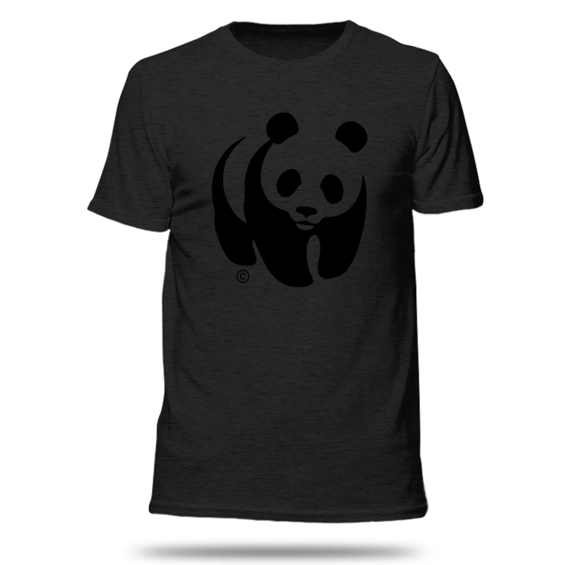 Unisex black panda t-shirt