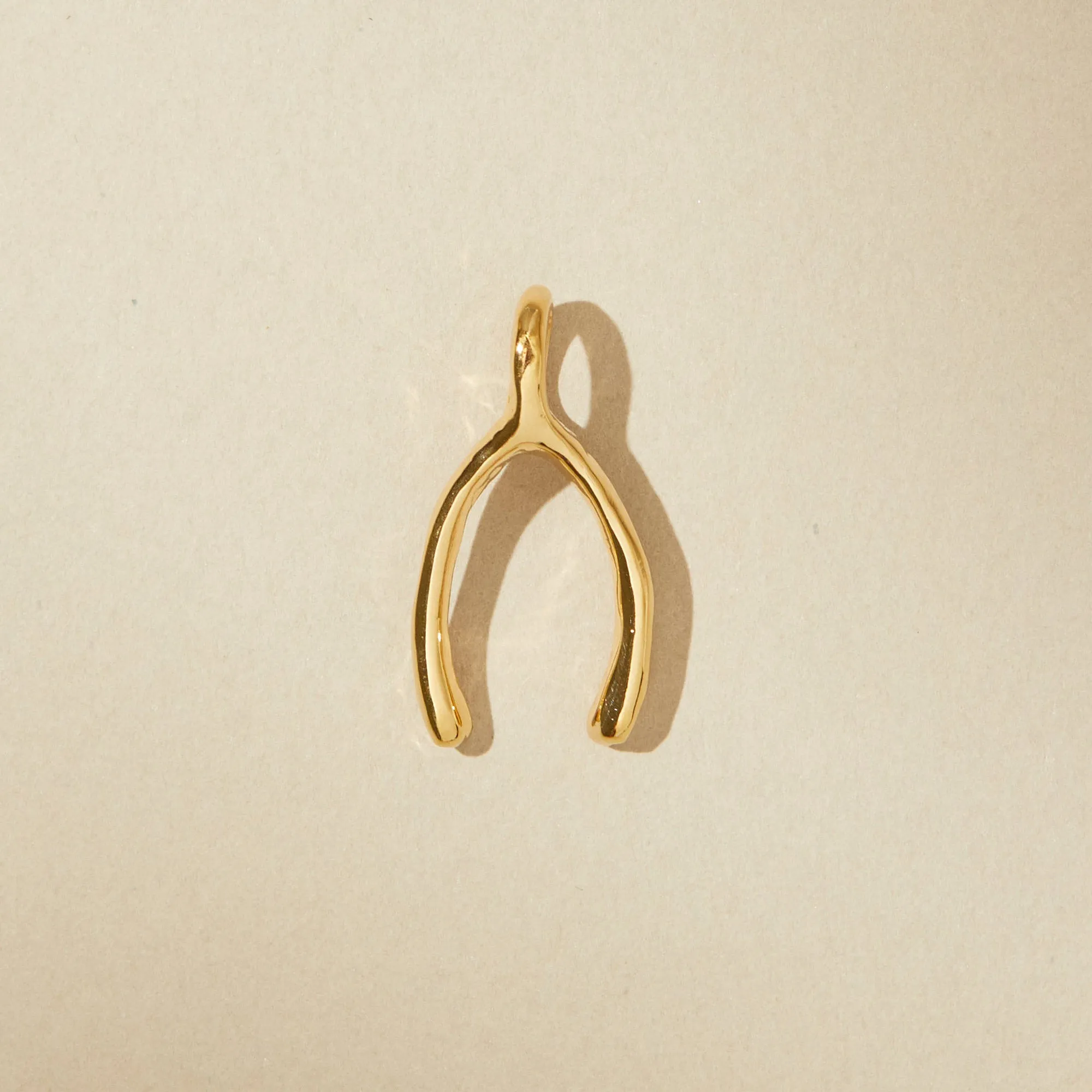 Wishbone Charm Pendant