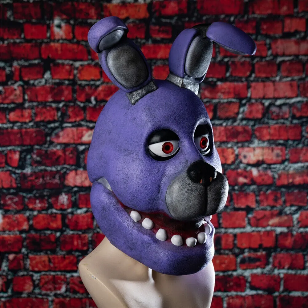 Xcoser Five Nights at Freddy's Bonnie Rabbit Cosplay Masks Helmet Latex Full Head Adult Halloween