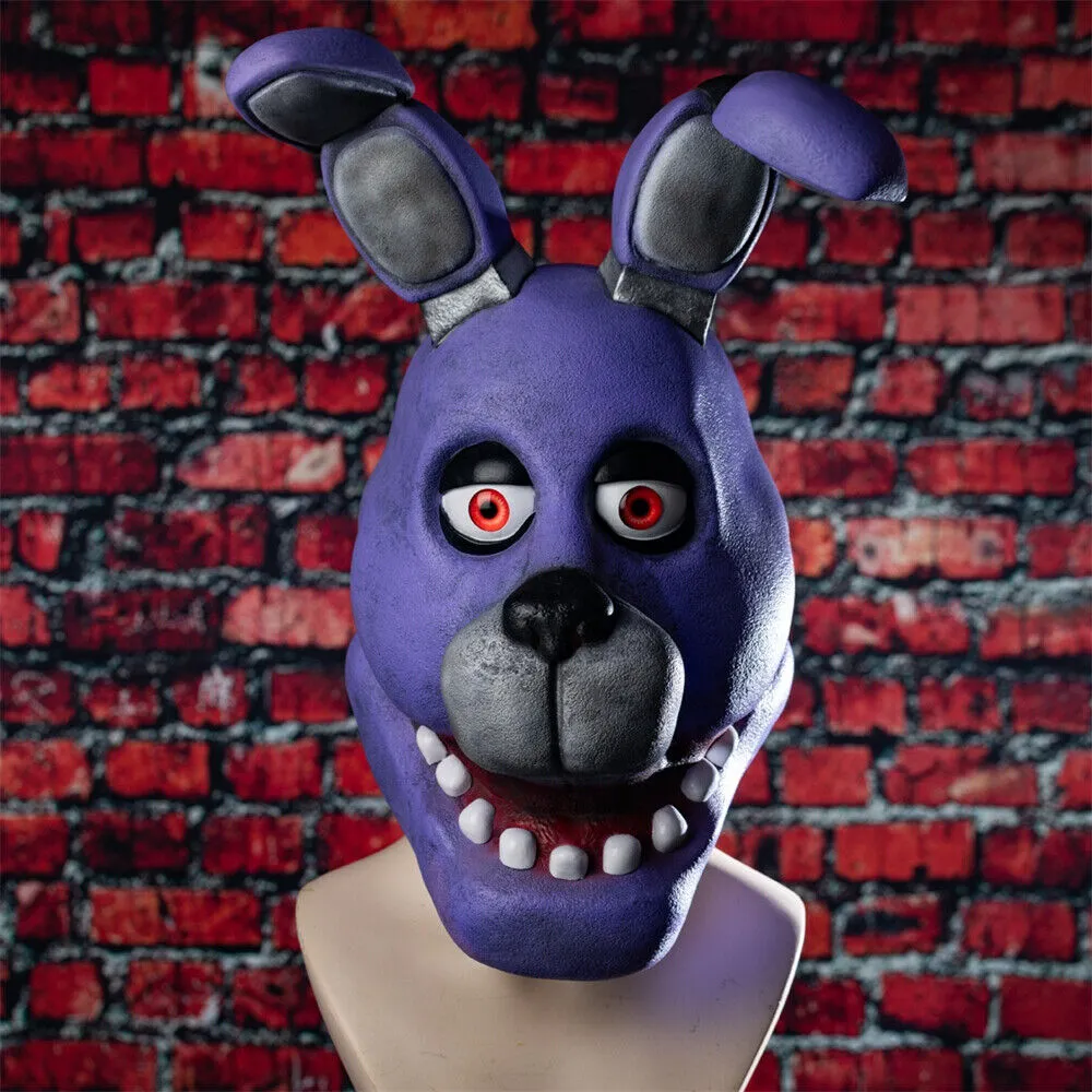 Xcoser Five Nights at Freddy's Bonnie Rabbit Cosplay Masks Helmet Latex Full Head Adult Halloween