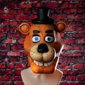 Xcoser Five Nights at Freddy's Faz Bear Cosplay Mask Helmet Latex Full Head for Adult Halloween