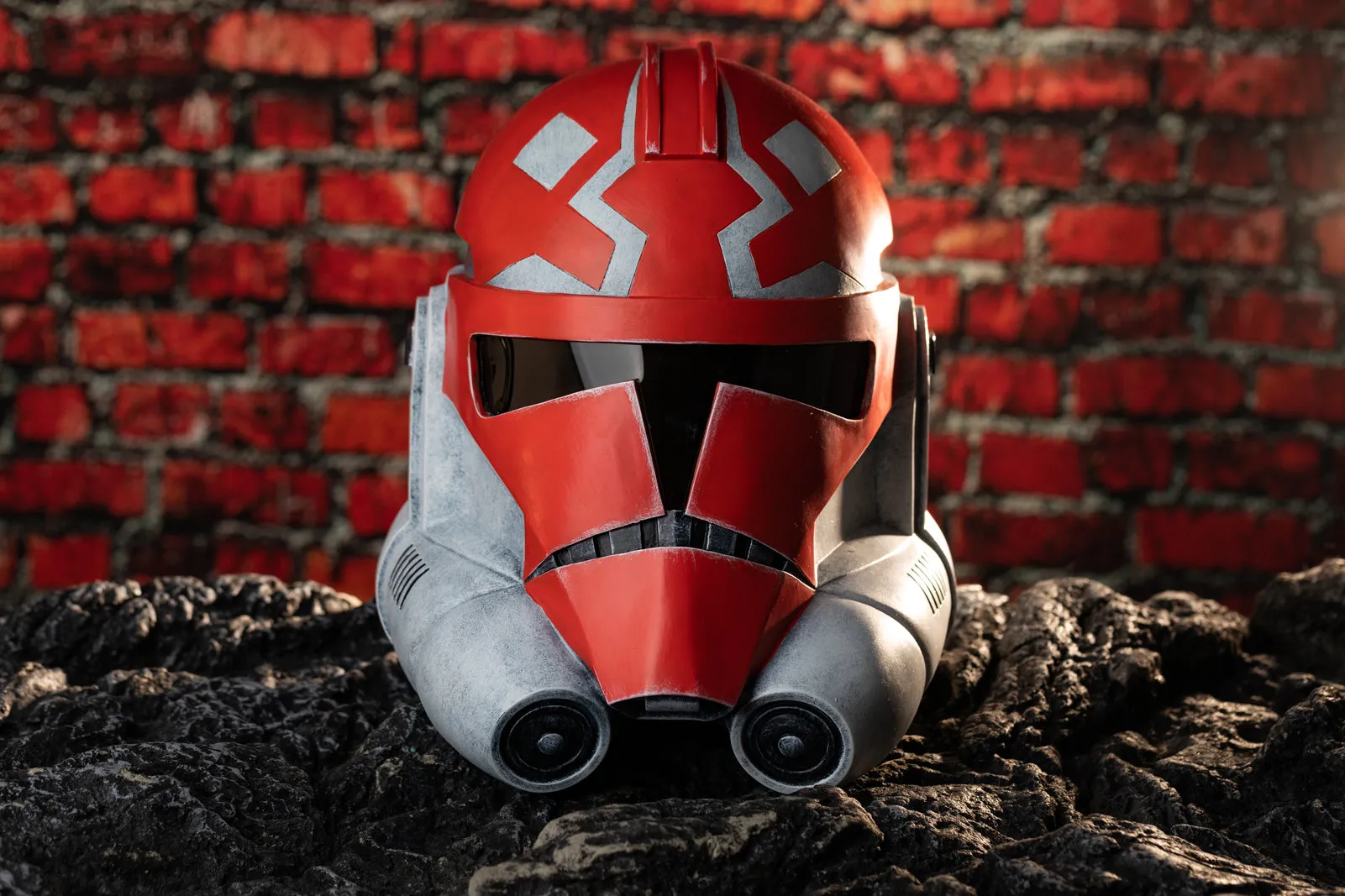 Xcoser Star Wars The Clone Wars 332nd Ahsoka Clone Trooper Helm Halloween Cosplay Helm für Erwachsene