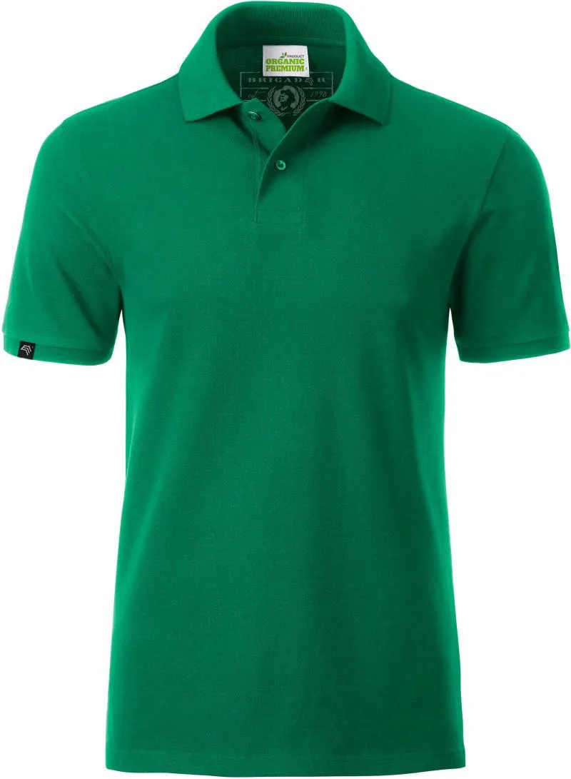 ― % ― JAN 8010/ ― Men's Bio-Baumwolle Polo Shirt - Irish Grün [XL]